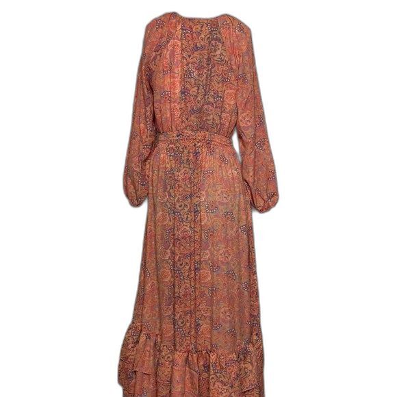 BOEMO Revolve Women's Bohemian Paisley Maxi Dress Sz M EUC - Picture 4 of 12